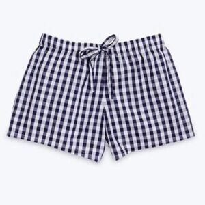 Sleepy Jones Paloma Pajama Short
Navy Gingham